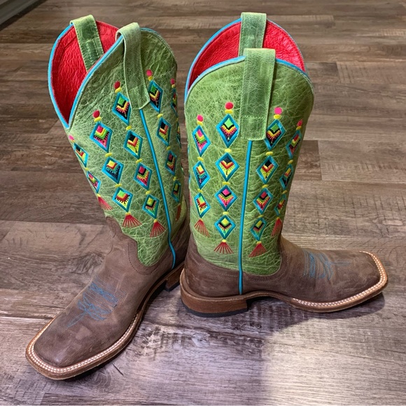 **RARE** Macy Bean Fiesta No Siesta Boots - Picture 2 of 6